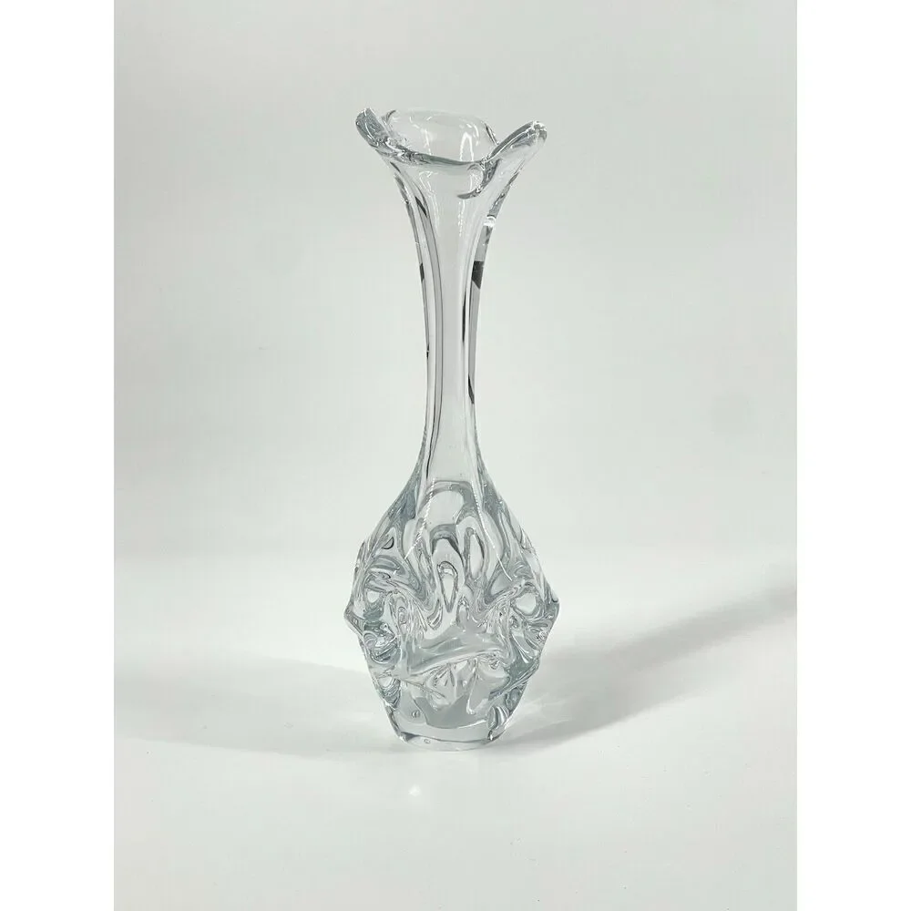 Vintage MCM Aseda Glass Scandinavian Swedish Vase Artist Börne Augustsson 10”
